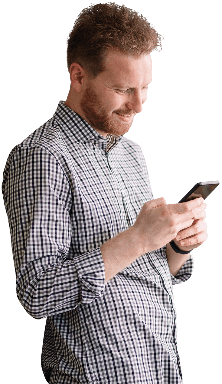 Joe aan de telefoon